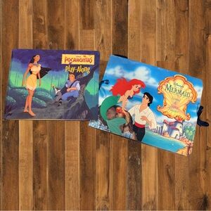 Vintage Disney Pop-Up Book Bundle – Pocahontas & Little Mermaid